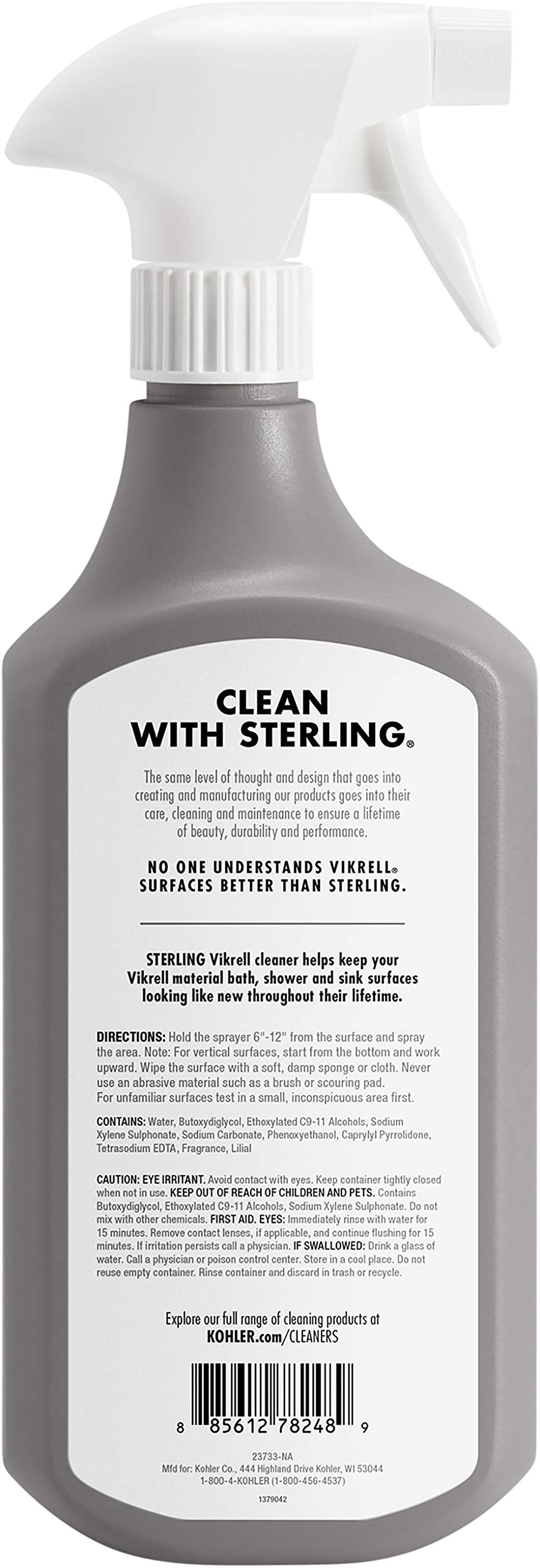 Kohler K-EC23733-NA Sterling Vikrell Cleaner, 28 Fl Oz