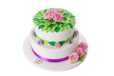 Bakerpan Premium Rolled White Fondant for Cake Decorating - 2 Pounds, Vanilla Flavor