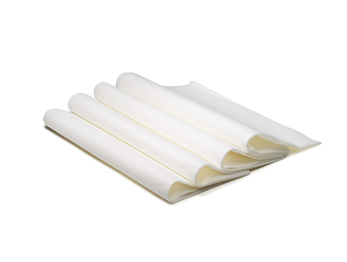 " OCCASIONS " 320 Piece set (40 Guests)-Wedding Party Disposable Plastic Plate Set -40 x 10.5'' + 40 x 7.5'' +Silverware+Cups+Napkins (Rio in White
