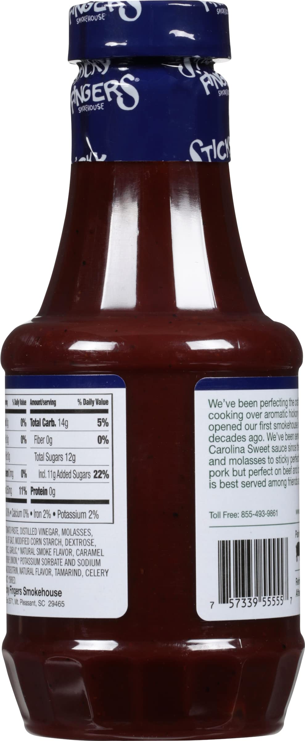 Sticky Fingers Smokehouse Carolina Sweet Original Barbecue Sauce, 18 Fluid Ounces