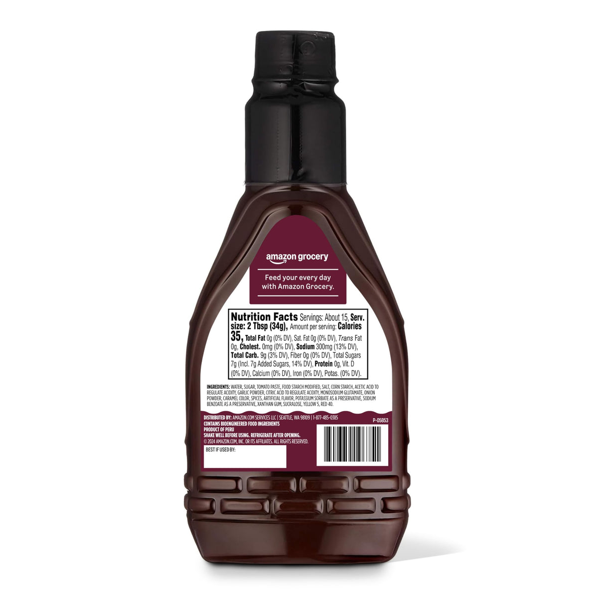 Amazon Grocery, Hickory Smoke BBQ Sauce, 18 Oz