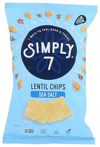 Simply 7 Chip Lentil, Sea Salt, 4 Ounce