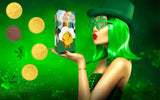 The Dreidel Company St. Patrick's Day Lucky Belgian Milk Chocolate Gold Coins, Nut-Free, Kosher Certified Dairy, Leprechaun Box (5 Pounds (Bulk))