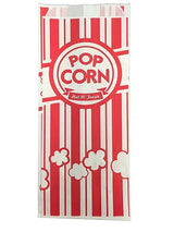 Carnival King Paper Popcorn Bags, 1 Ounce, Red and White, 1000 Pieces