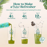 Smartfruit Restore Refresher - Kiwi, Lemongrass, Mint - Made with Real Fruit Juice, No Added Sugar, Coconut Water for Hydration, Green Coffee Bean
