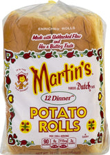 Martin's Famous Pastry Sweet Dinner Potato Rolls- 12 pack 15 oz. Bag (3 Bags)