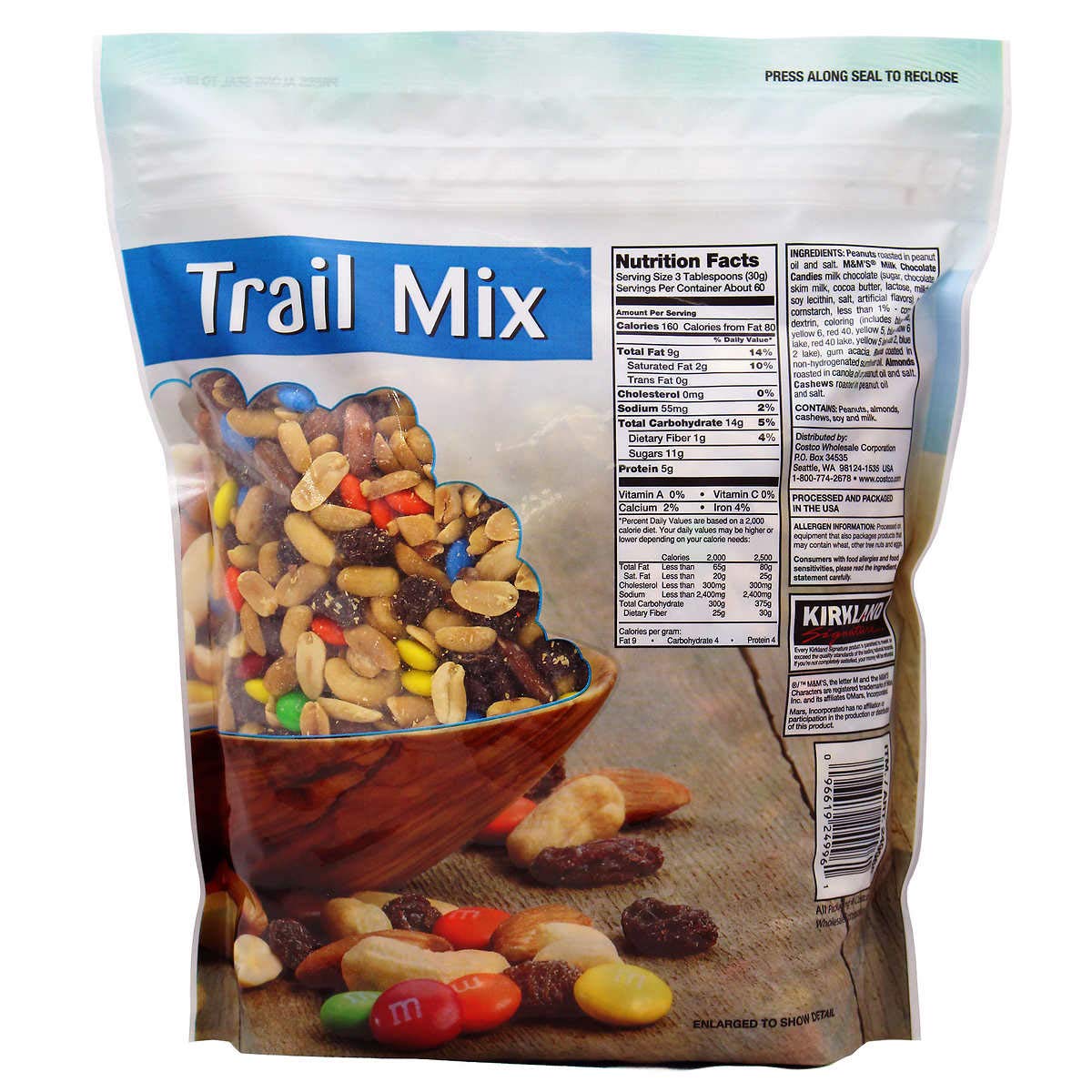 Kirkland Signature Trail Mix, 4 lb (2 Pack)