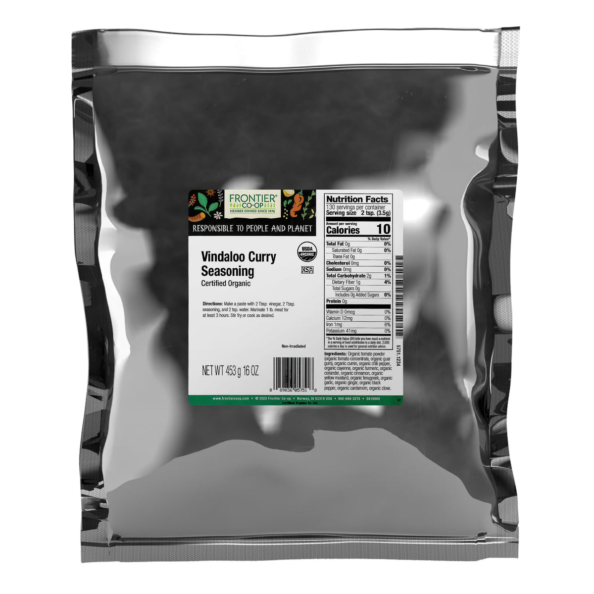 Frontier Co-op Organic Vindaloo Curry Seasoning 1lb