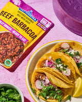 Old Hacienda Beef Barbacoa | 100% Shredded Seasoned Beef with Sauce | Fully Cooked & Ready to Eat | 18g Protein | No Preservatives, Artificial Flavors