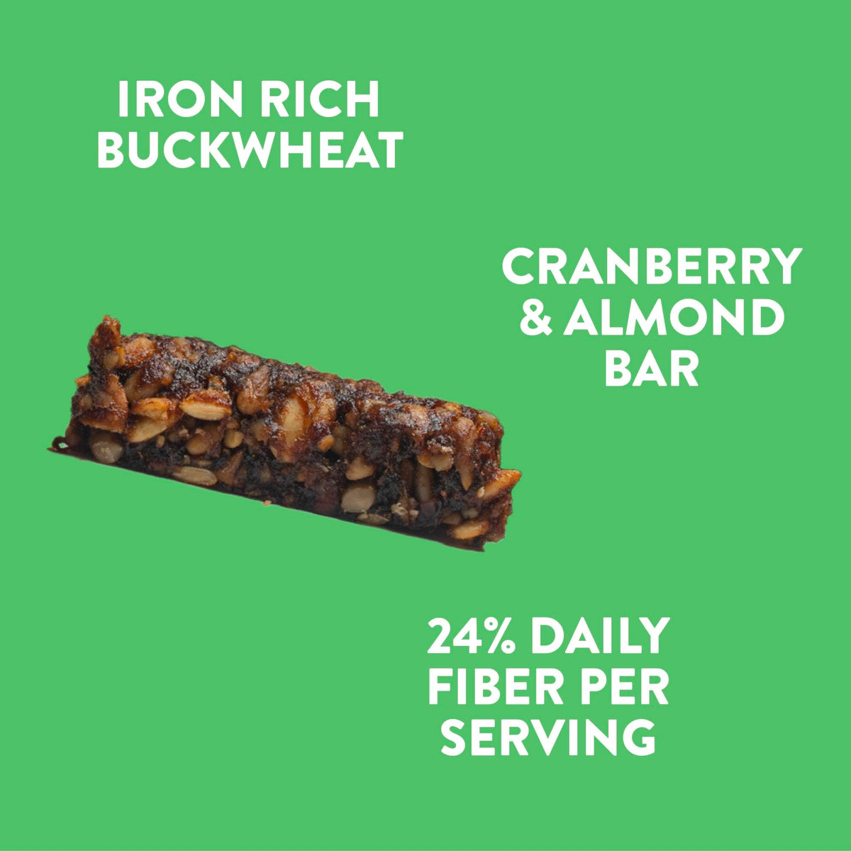 GluteNull Buckwheat Granola Bars, Cranberry-Raisin, Gluten Free, Plant Based, Good Source of Fiber, 8oz