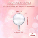 EORTA 20 Pcs Chocolate Lollipop Case Plastic Chocolate Flower Holder to Make Bouquet for Birthday Wedding Valentines Mother Day, Clear