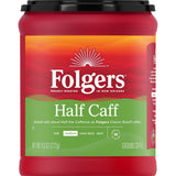 Folgers Half Caff Ground Coffee, Medium Roast, 9.6 Ounce