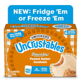 Smucker's Uncrustables Frozen Sandwich Variety Pack, Peanut Butter and Peanut Butter & Strawberry Jam, 24 Count