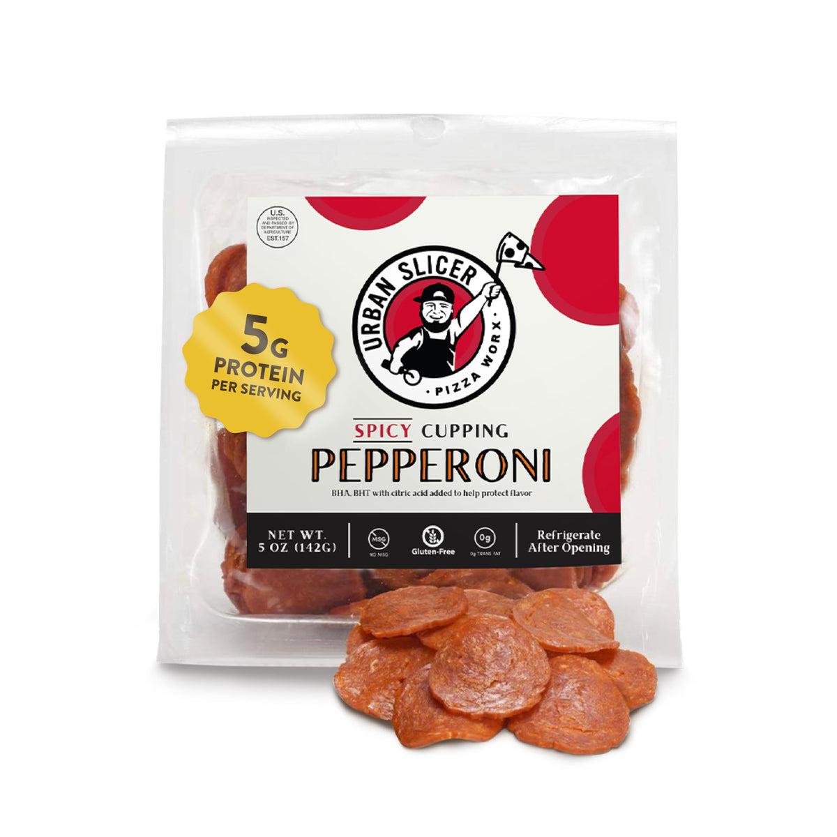 Urban Slicer Pizza Worx - Spicy Cupping Pepperoni - 5 oz. Package