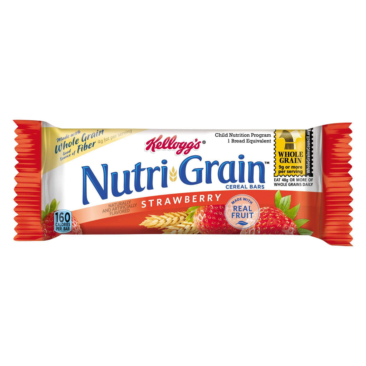 Nutrigrain Strawberry Bars 12 Case 10.4 Ounce