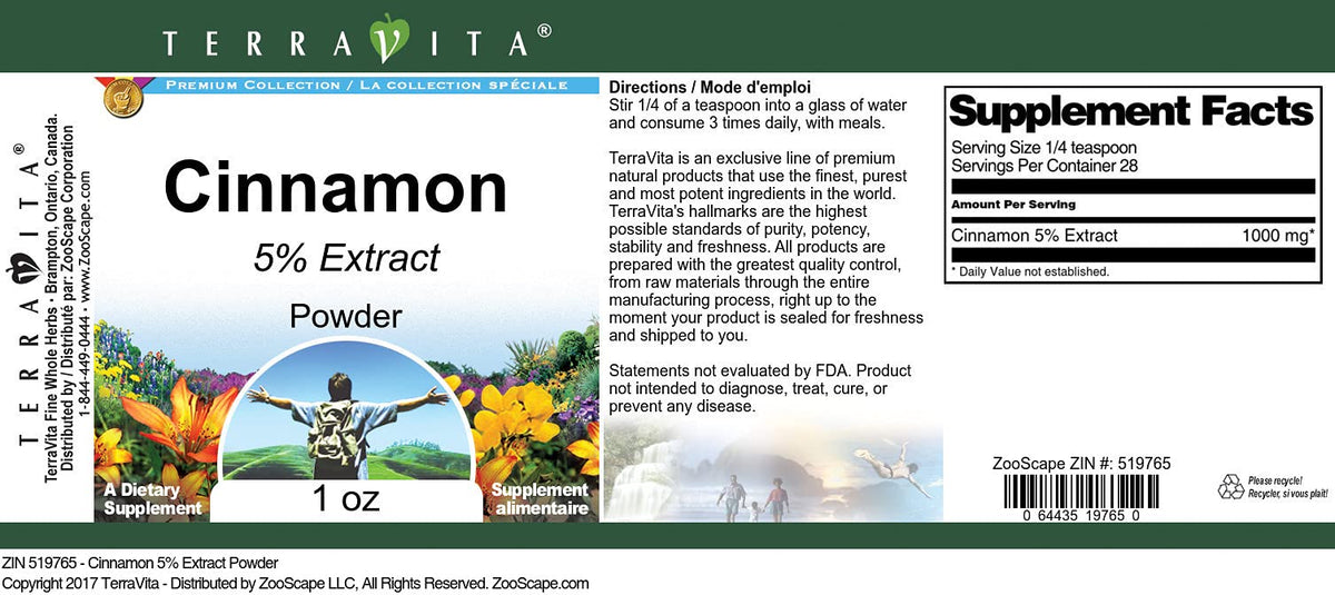 Cinnamon 5% Powder (1 oz, ZIN: 519765)