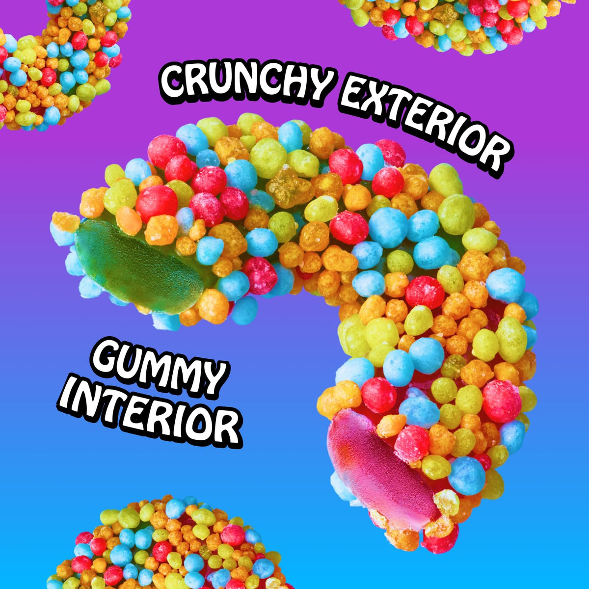 Rotten Sour Gummy Cruncheez - Low Sugar, Low Calorie, 5g Gut-Friendly Prebiotic Fiber, Gluten Free Candy, No Artificial Dyes - 5.3 oz Share Pack [4