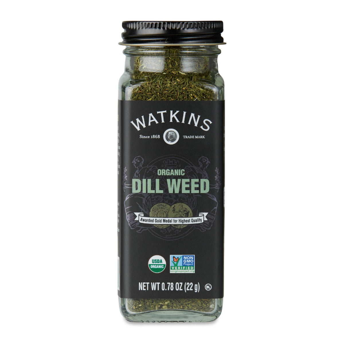 Watkins Organic Dill Weed, Non-GMO, Kosher, 0.78 Ounce, 1-Pack
