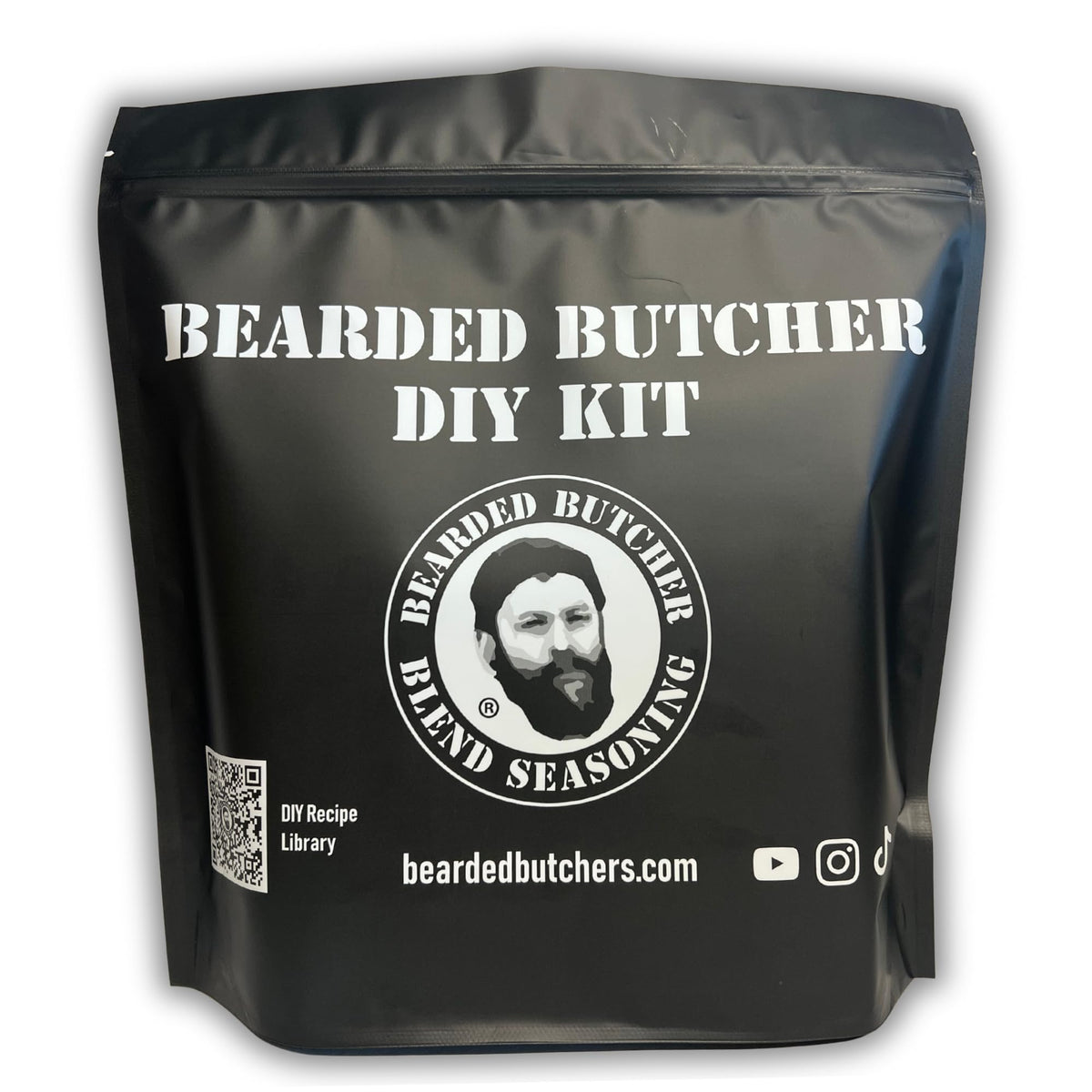Bearded Butchers Chipotle Bratwurst DIY Kit - Smoky & Savory Brats - Includes Chipotle Seasoning, High-Temp Cheddar Cheese & 32mm-35mm Natural Hog