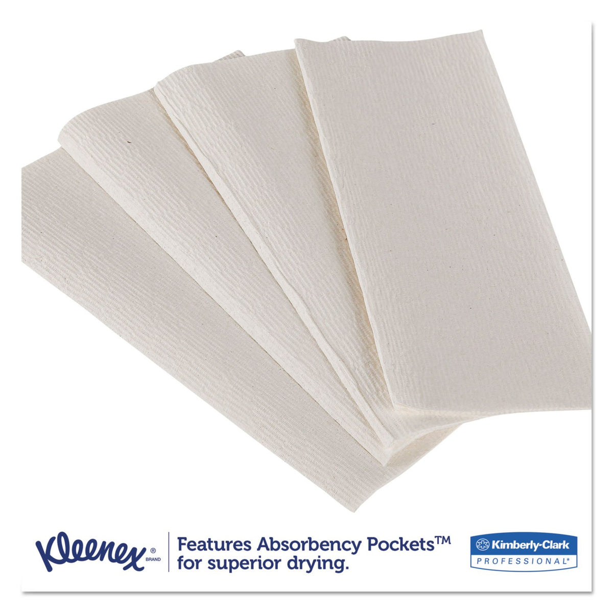 Kimberly-Clark Professional Kleenex Scottfold Paper Towels, White, 120/Pack, 20/Carton (2400 Total)