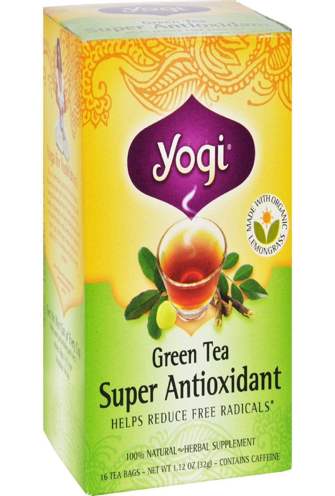 Yogi Herbal Green Tea, Super Antioxidant, 16 ct