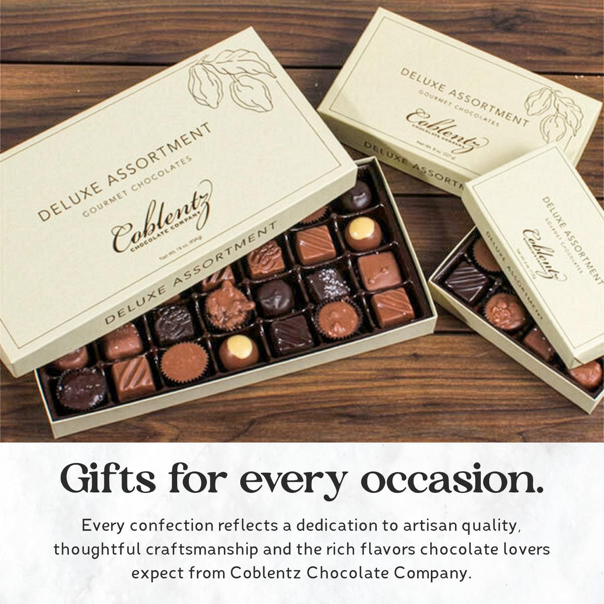 Coblentz Chocolate Deluxe Assortment Box 4oz