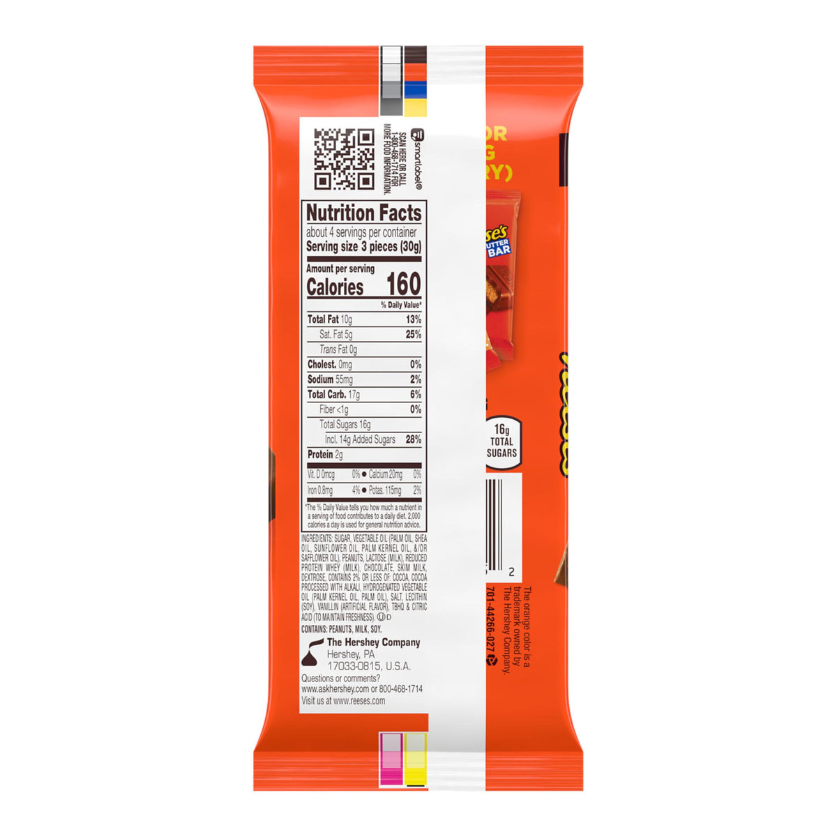 REESE'S Milk Chocolate Peanut Butter XL, Candy Bars, 4.25 oz (12 Count, 12 Pieces)