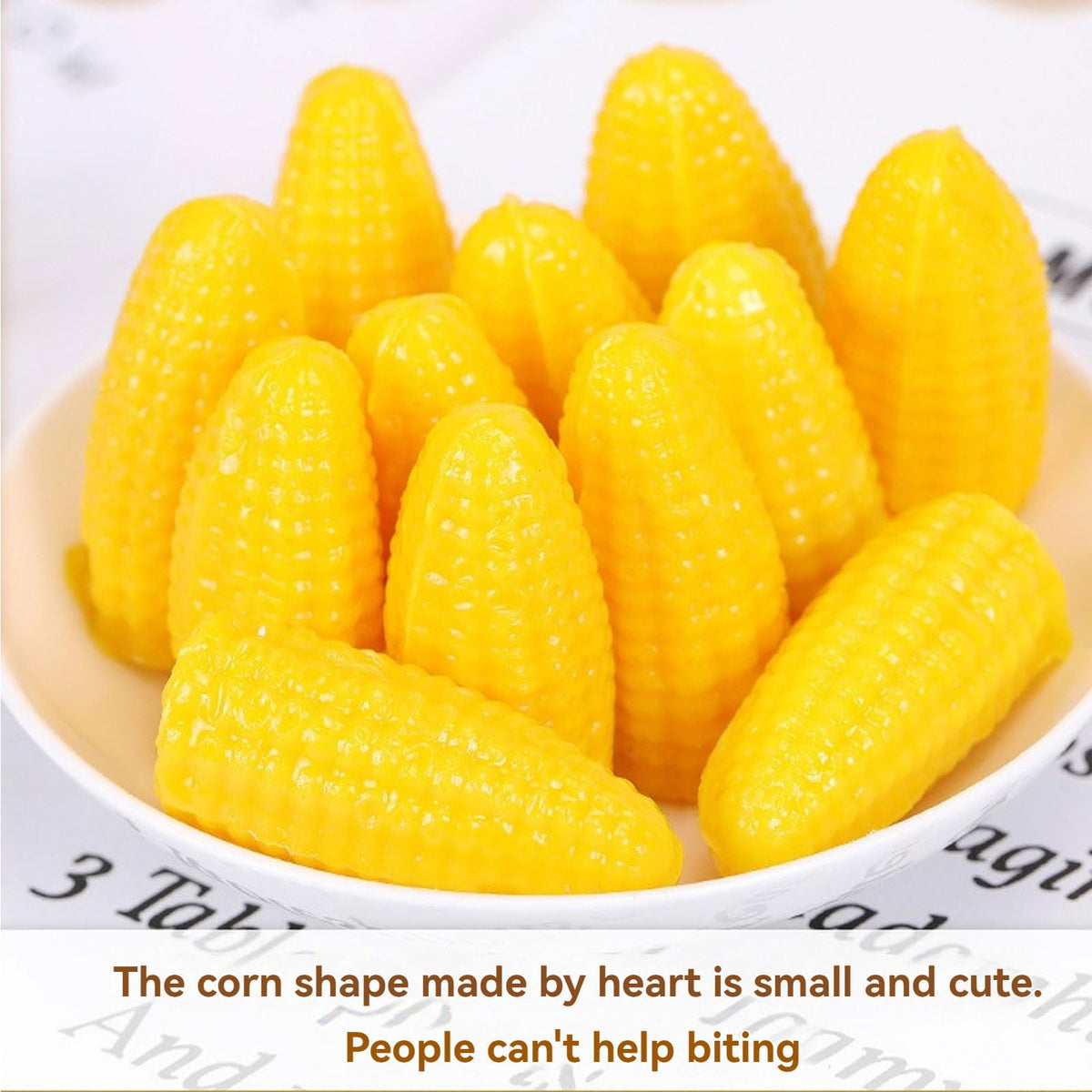 Candy Bulk Corn 17.6oz/500g, Sweet Corn Flavor Soft Candy