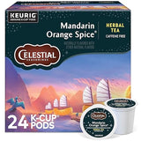 Celestial Seasonings Mandarin Orange Spice Herbal Tea, Keurig® K-Cup® Pods, 24/Box (14735)