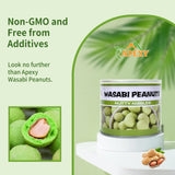 Apexy Roast Peanuts Snack Pack of 3 (Wasabi Peanuts)