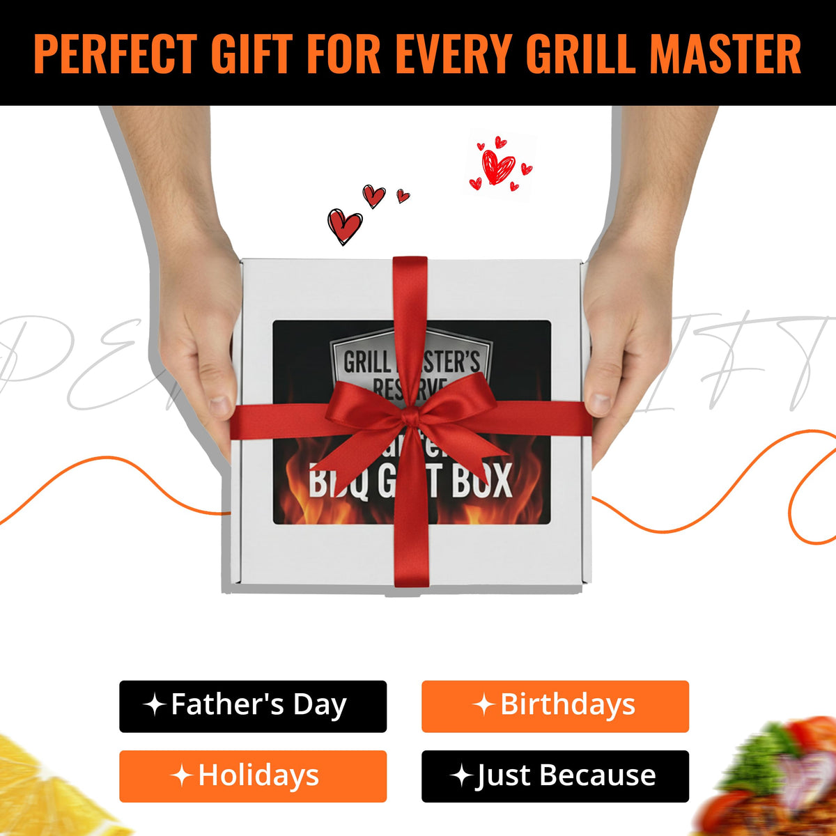Branten's BBQ Rub Gift Box Combo: Four Bottles of Seasoning for Meat and Vegetables, Gluten Free, Total of 49.5 Ounces, with BBQ Silicone Mitt