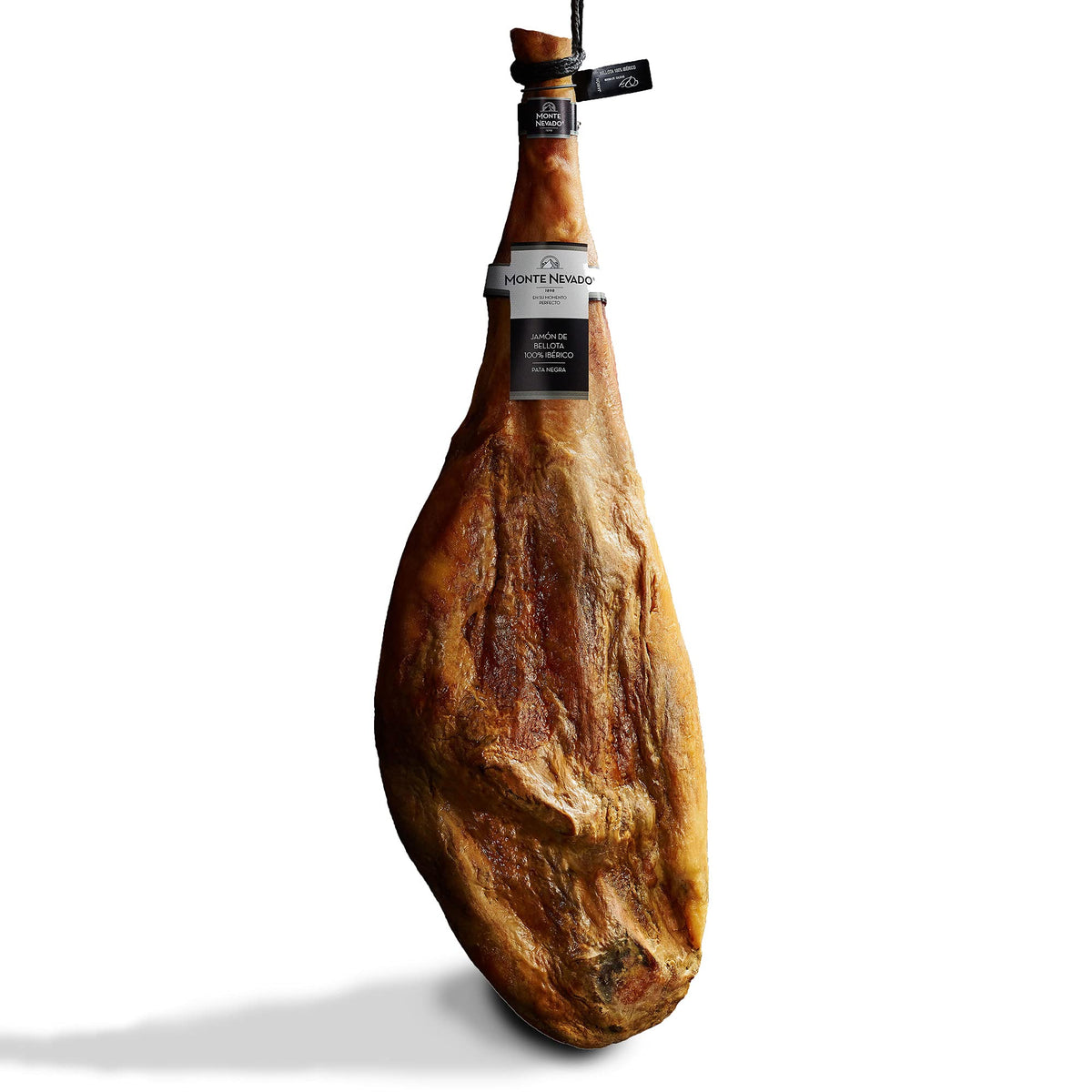 Monte Nevado Iberico Ham Bellota - Acorn Fed - Min Weight 16.5 lbs, 32 Months Avg Curing Time - Jamon Iberico Pata Negra - Great Family and Friends