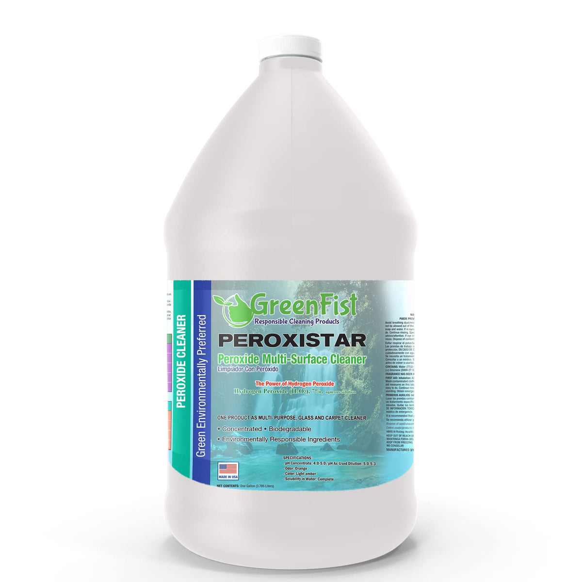 All Purpose Hydrogen Peroxide Cleaner with Citrus Fragrance [ Ultra Concentrated ] Makes 16 Gallons Ready To Use (1 Gallon)