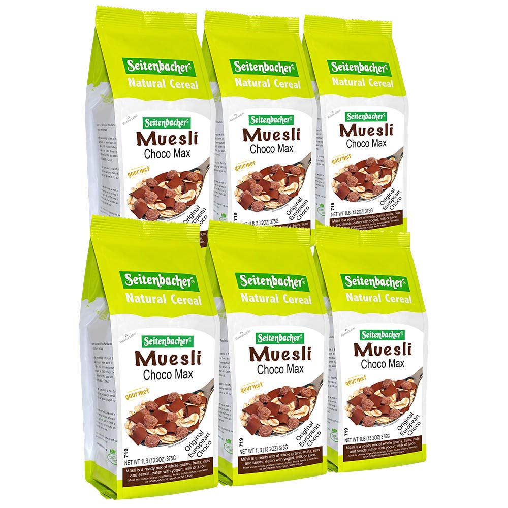 Seitenbacher Muesli #5 Choco Max Natural Cereal, 16 Ounce