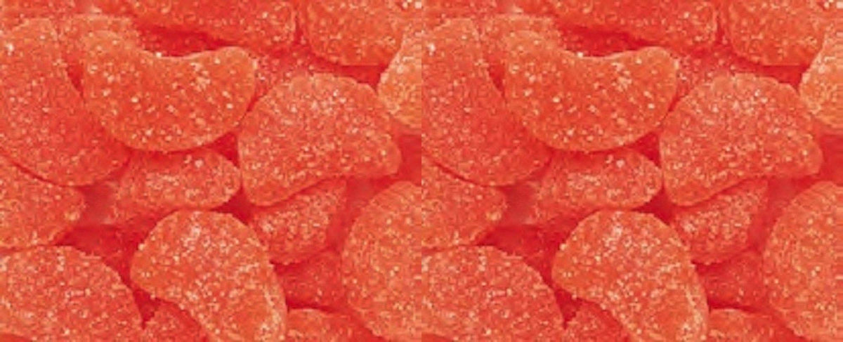 Orange Slice Wedges Candy 1LB Bag Pack of 2