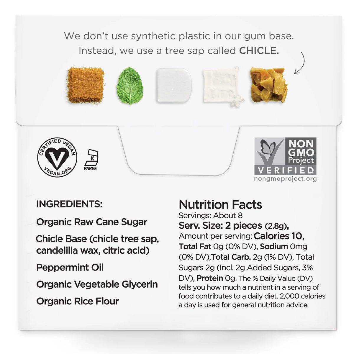 Simplygum Gum Mint Natural 15 Pc