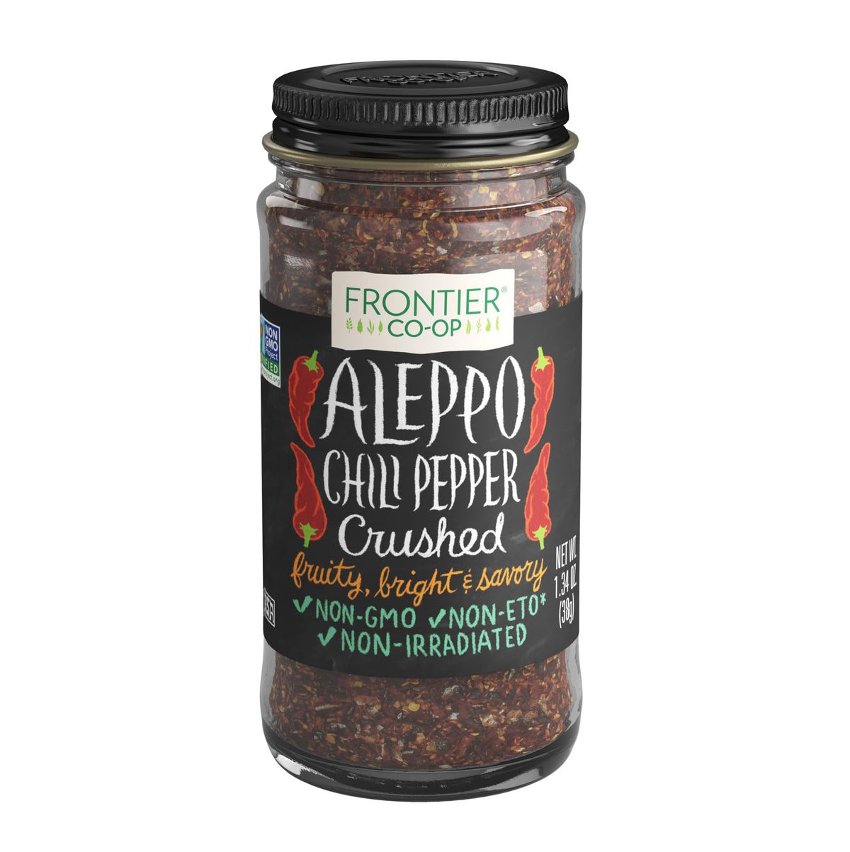 Frontier Aleppo Chili Pepper, Crushed, 1.34 Ounce