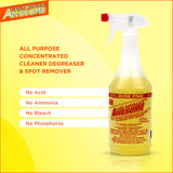 La's Totally Awesome All Purpose Cleaner Spray - 24oz (Pack of 3) Heavy Duty Multi-Surface Degreaser & Stain Remover - Ready-to-Use Cleaning Spray