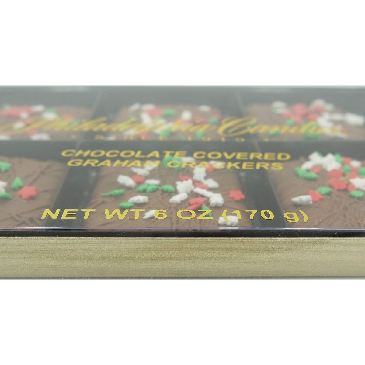 Philadelphia Candies Christmas Happy Holidays Gift, Milk Chocolate Covered Graham Crackers, 6 Ounce
