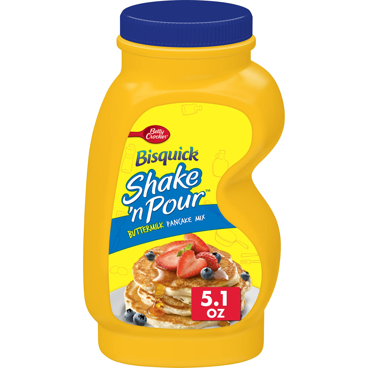 Betty Crocker Bisquick Shake 'n Pour, Buttermilk Pancake Mix, 5.1 oz