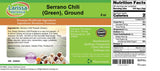 Serrano Chili (Green), Ground (8 oz, ZIN: 526622)