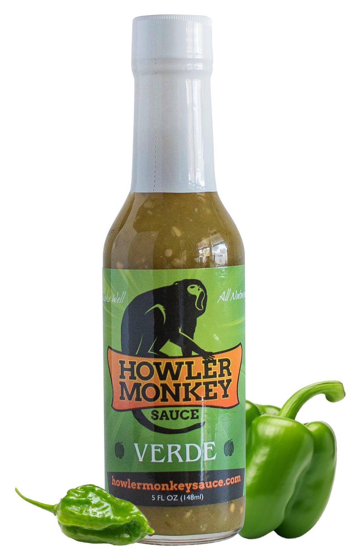 Howler Monkey Sauce - Verde Hot Sauce - 5 Fl Oz (Pack of 1)
