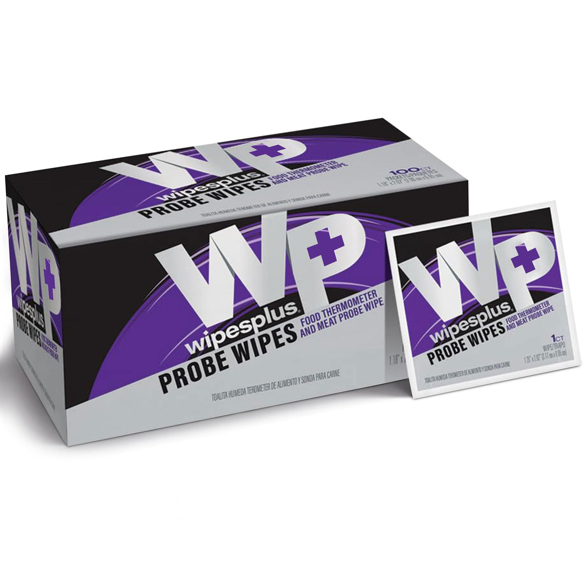 Thermometer Sanitizing Wipes - Probe Wipe Sachet - 100 Wipes