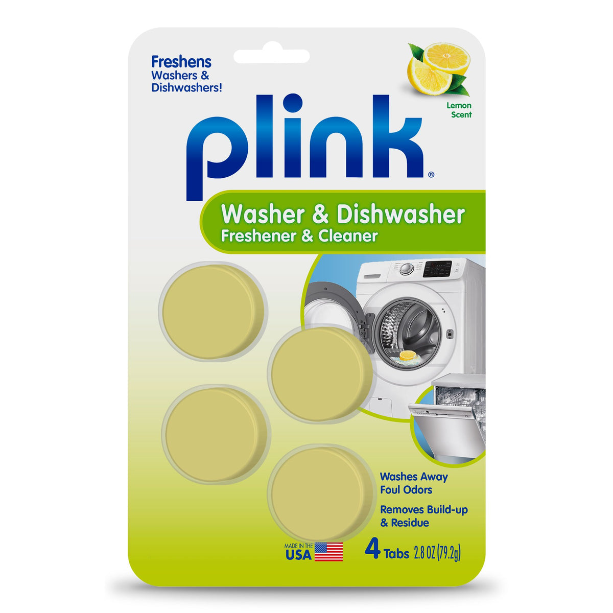 Plink Washer, Dishwasher and Drain Freshener Cleaner Bundle