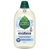 Seventh Generation EasyDose Laundry Detergent, Ultra Concentrated: 66 Loads, Free & Clear Designed for Sensitive Skin, 23.1 Fl Oz