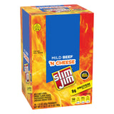 Slim Jim Beef 'N Cheese Smoked Meat Sticks, Mild Flavor, 8g Protein Per Serving, 1.5 oz. (18 Count)