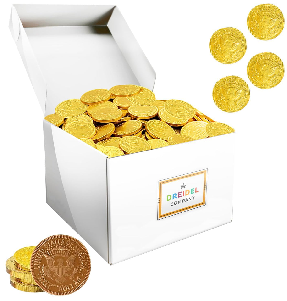 Happy Easter Belgian Milk Chocolate Gold Coins, Kosher Certified Dairy, Nut-Free (20 Pounds (Bulk))