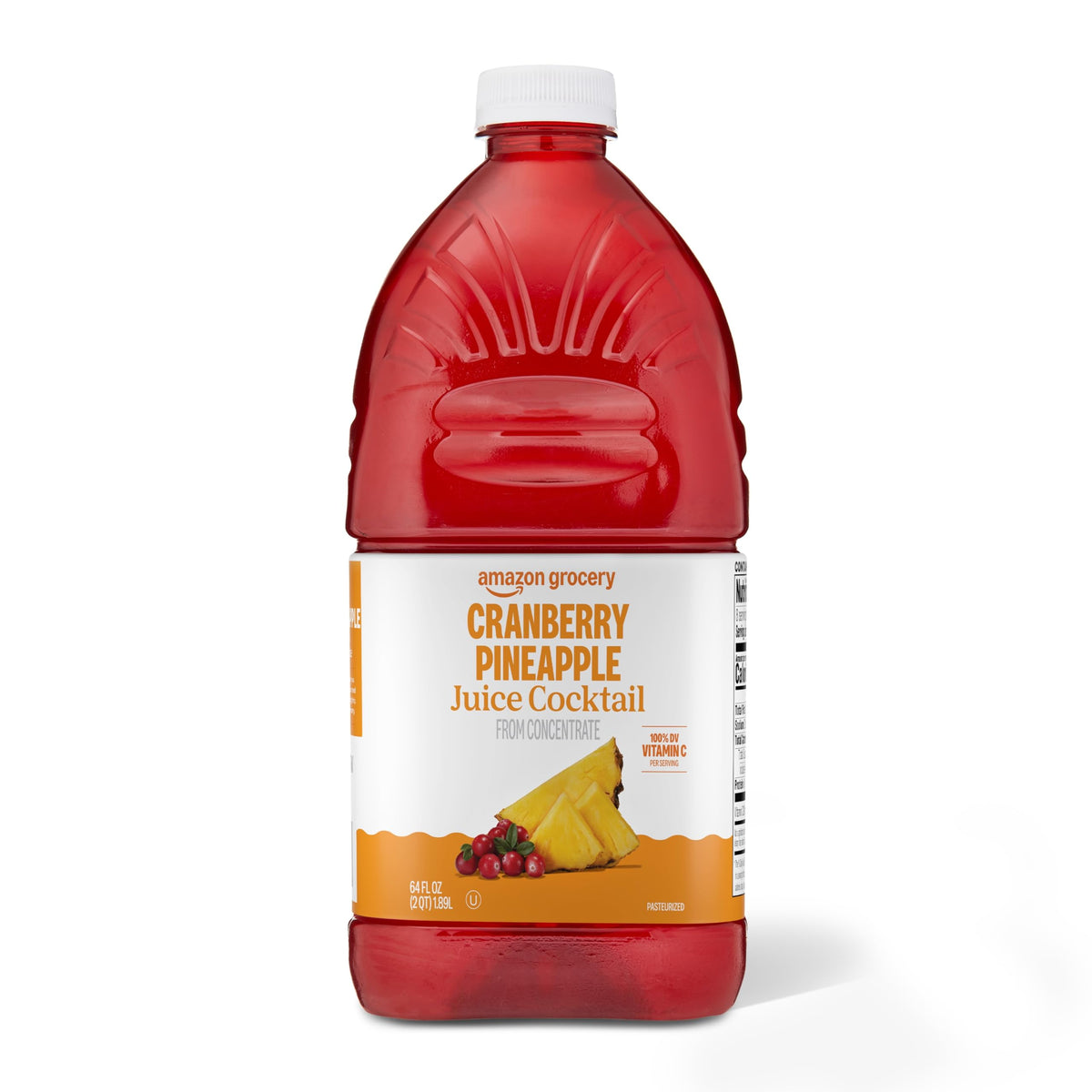 Amazon Grocery, Cranberry Pineapple Juice Cocktail, 64 Fl Oz