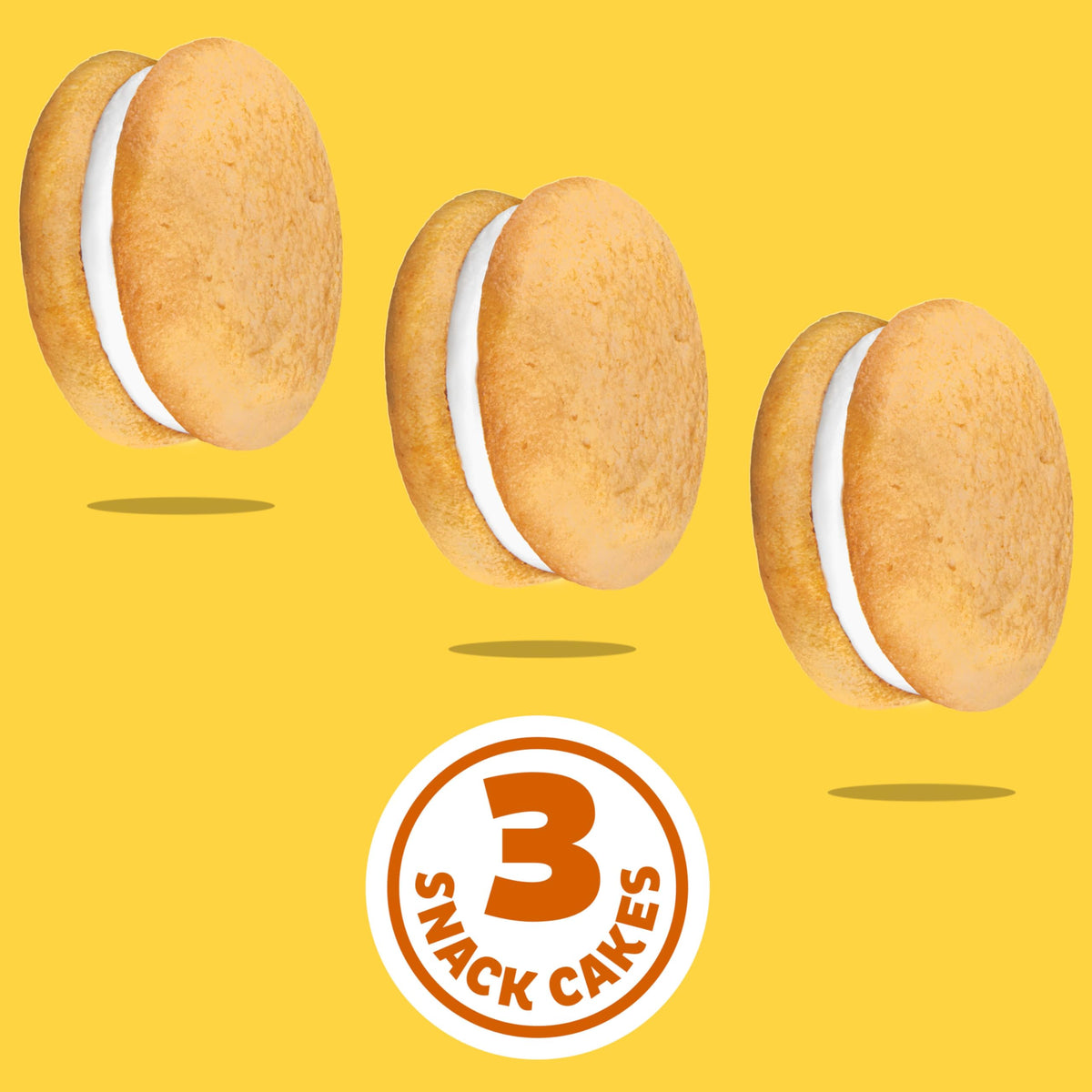 OREO Golden Cakesters Soft Snack Cakes, 8-3.03 oz Snack Packs