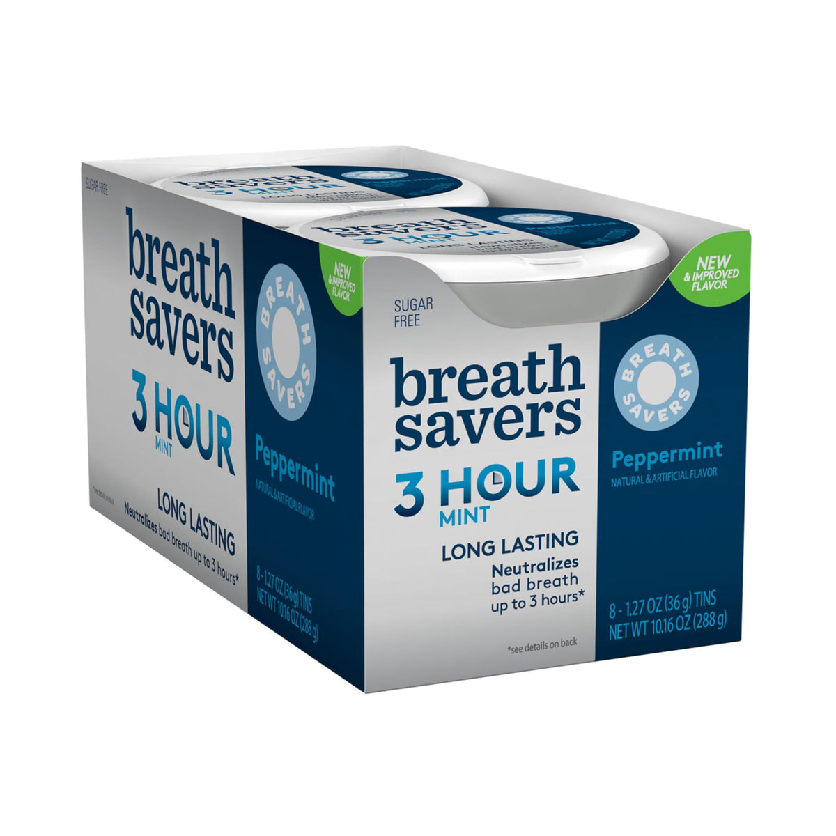Sugar Free Peppermint Breath Mints Rolls - 8 Pack (Approx. 8 rolls)